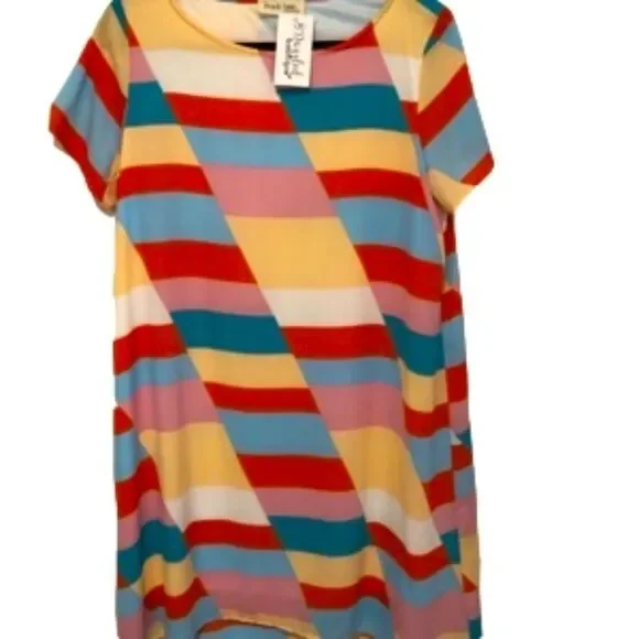 Peach Love Boutique Color-Block Dress D130 - Picture 2 of 7